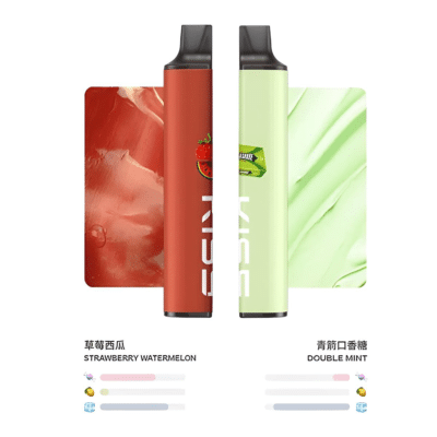 kis puffs 鎧斯 號一次性電子煙 草莓西瓜，青箭口香糖